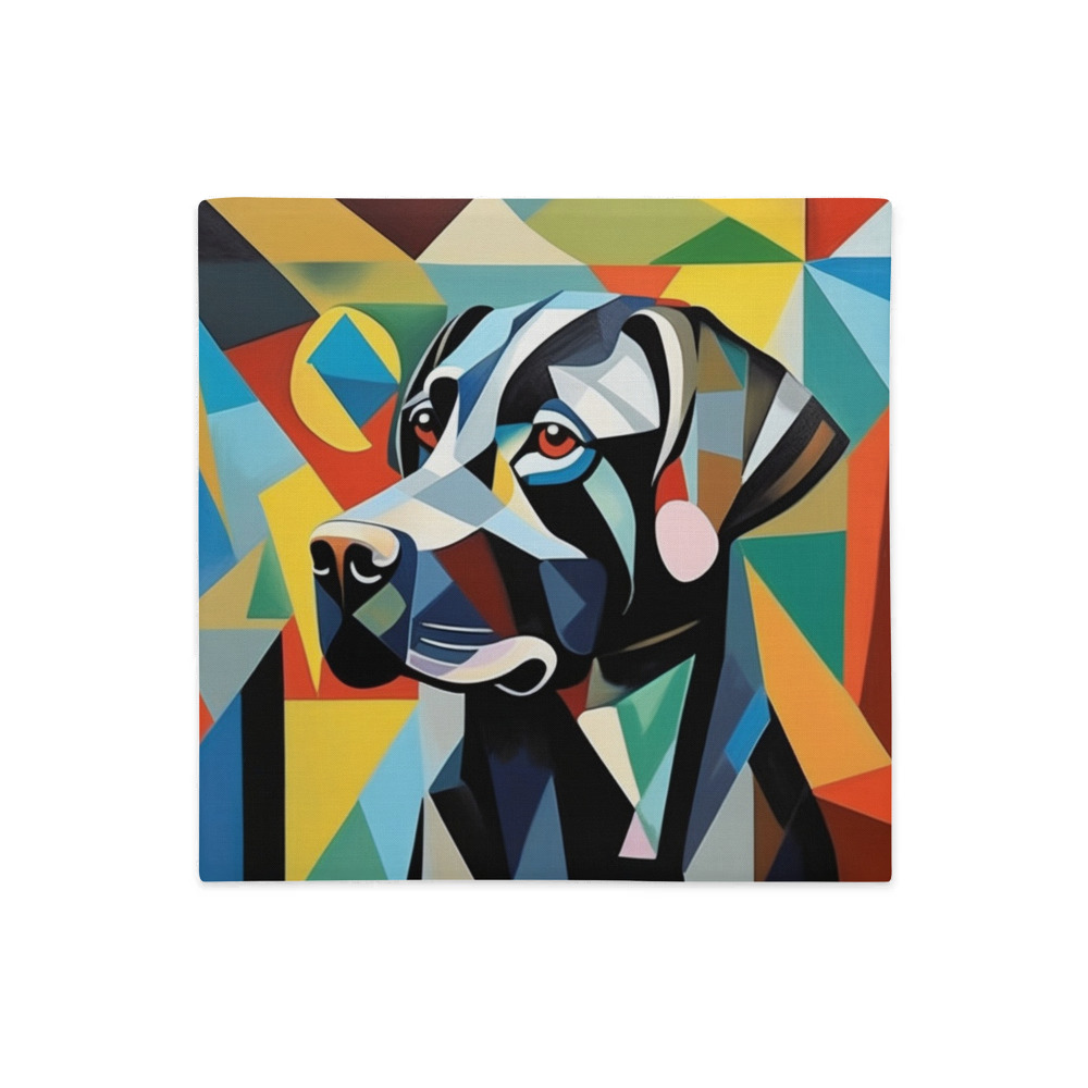 PugMug Custom Black Labrador Retriever Premium Pillow Case