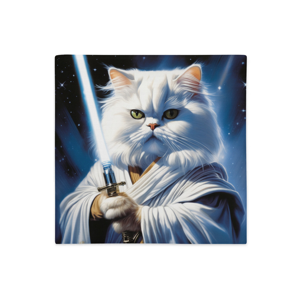 PugMug Custom White Persian Cat Premium Pillow Case