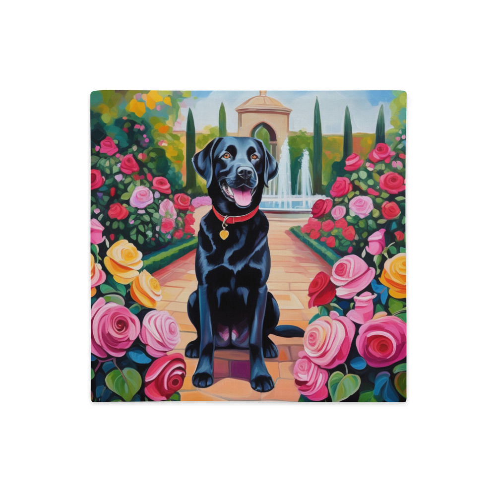 PugMug Custom Black Labrador Retriever Premium Pillow Case