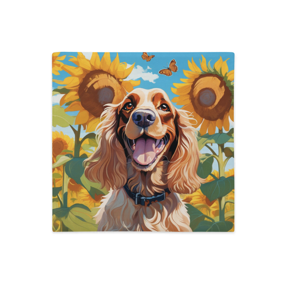 PugMug Custom English Cocker Spaniel Premium Pillow Case