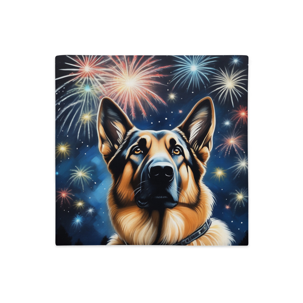 PugMug Custom German Shepherd Dog Premium Pillow Case