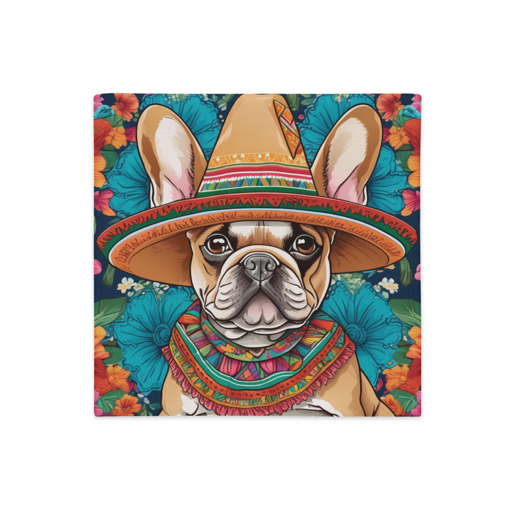 PugMug Custom Tan French Bulldog Premium Pillow Case