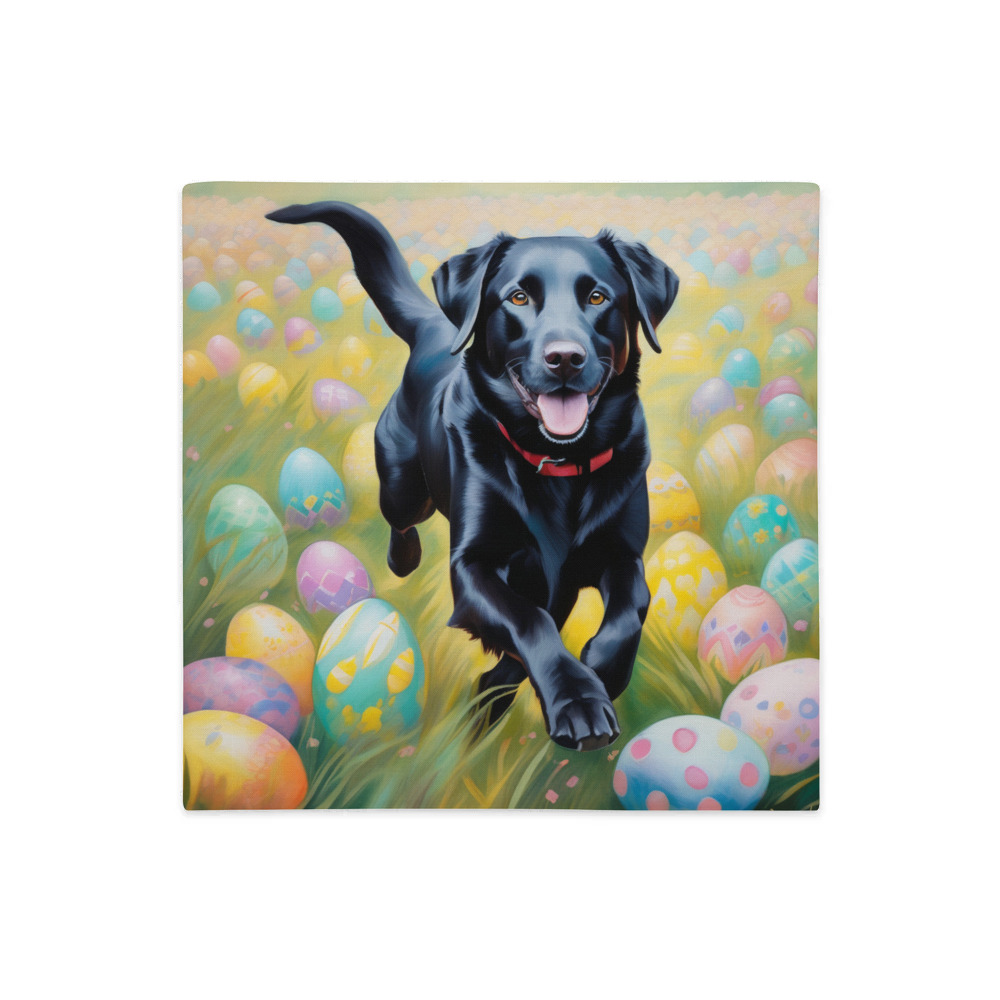 PugMug Custom Black Labrador Retriever Premium Pillow Case