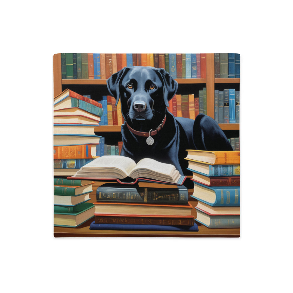 PugMug Custom Black Labrador Retriever Premium Pillow Case