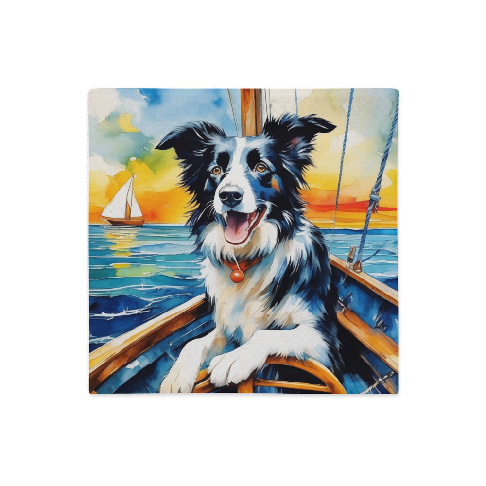 PugMug Custom Border Collie Premium Pillow Case