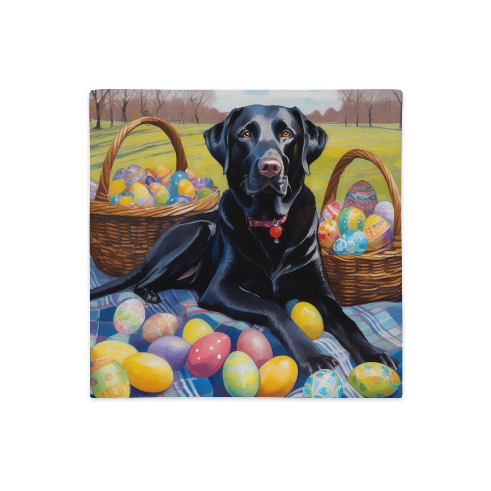 PugMug Custom Black Labrador Retriever Premium Pillow Case