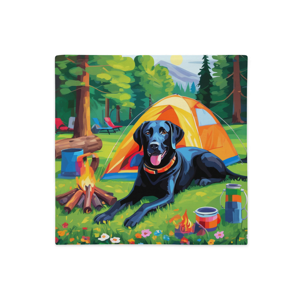 PugMug Custom Black Labrador Retriever Premium Pillow Case