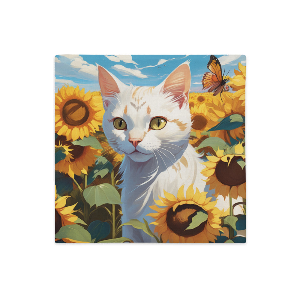 PugMug Custom White Exotic Cat Premium Pillow Case