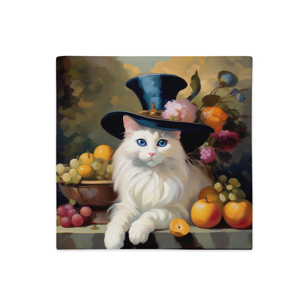 PugMug Custom White Ragdoll Cat Premium Pillow Case