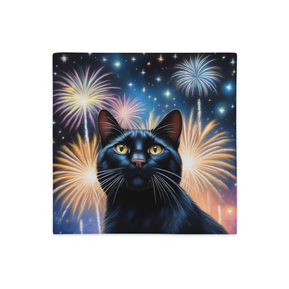 PugMug Custom Black Exotic Cat Premium Pillow Case