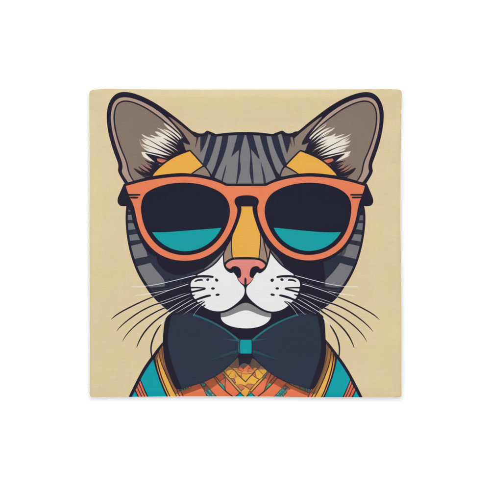 PugMug Custom Tabby Exotic Cat Premium Pillow Case