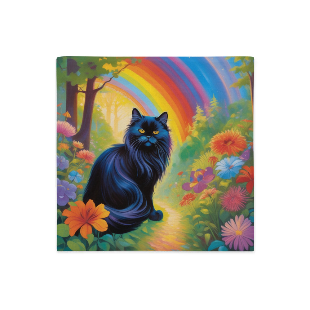 PugMug Custom Black Persian Cat Premium Pillow Case