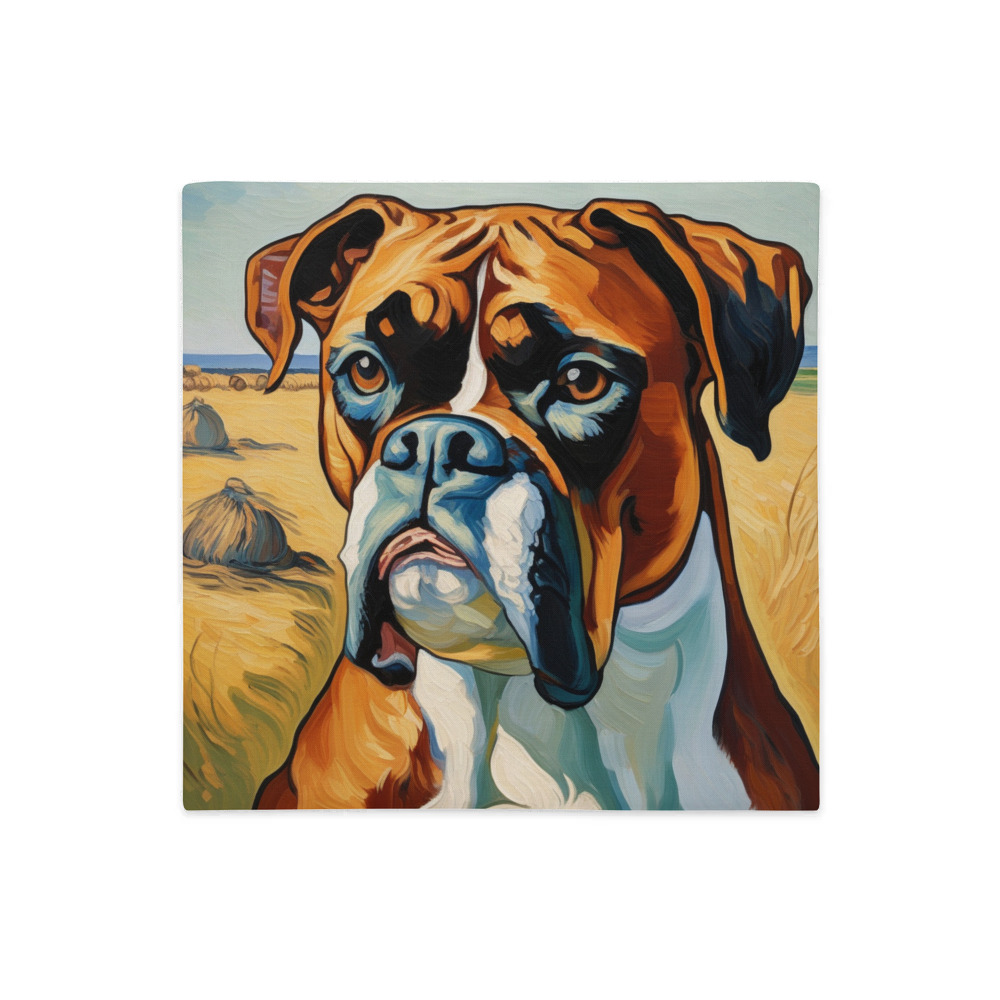 PugMug Custom Boxer Dog Premium Pillow Case