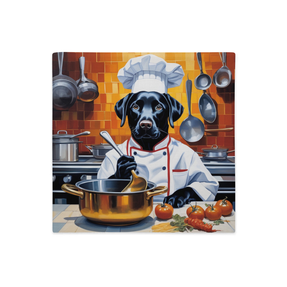 PugMug Custom Black Labrador Retriever Premium Pillow Case