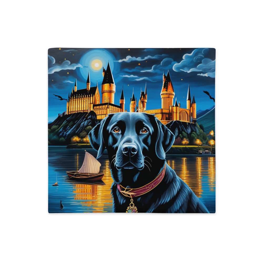 PugMug Custom Black Labrador Retriever Premium Pillow Case