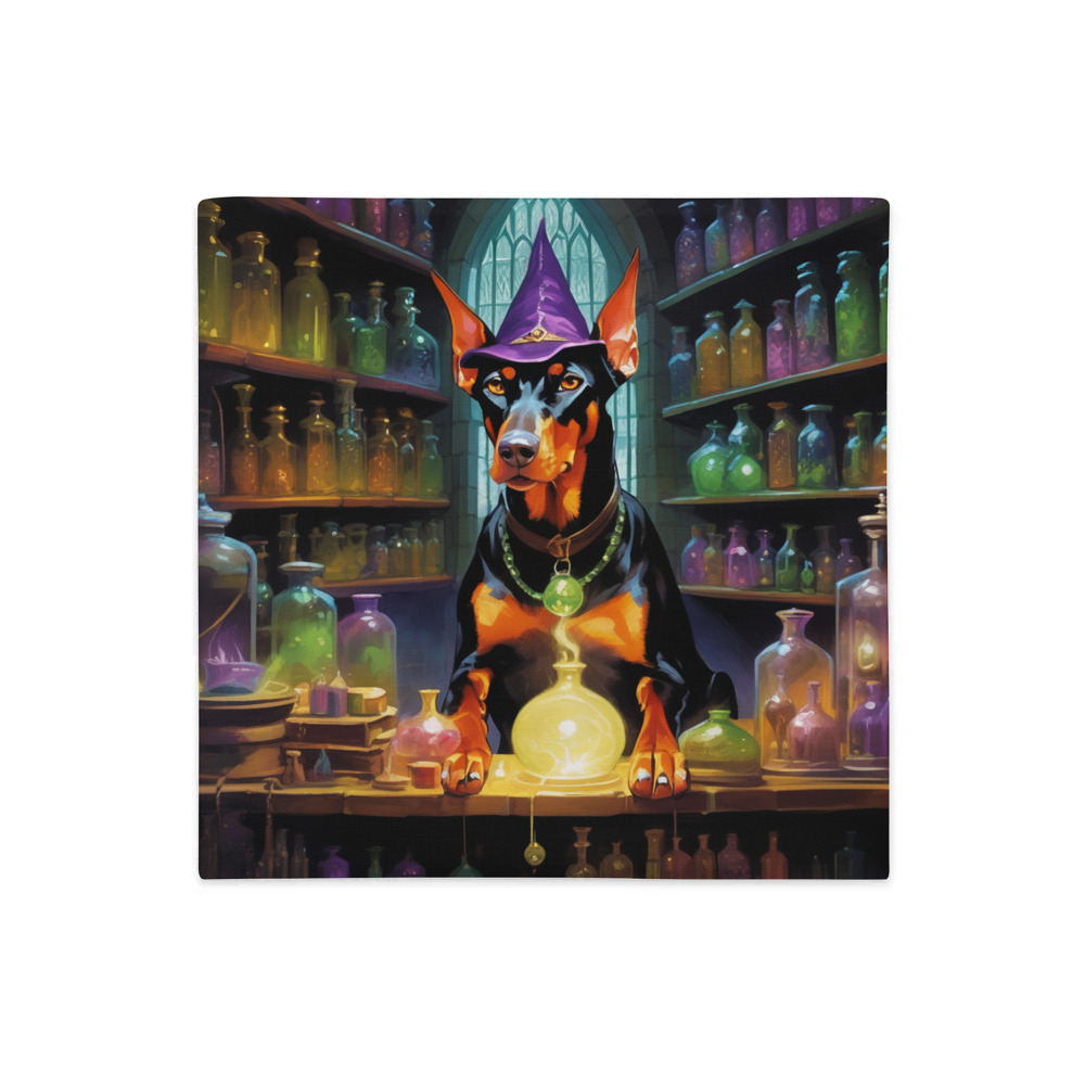 PugMug Custom Doberman Pinscher Premium Pillow Case