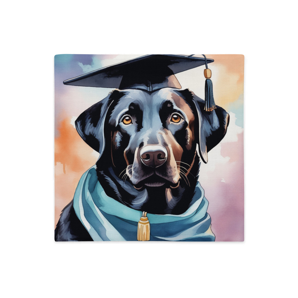 PugMug Custom Black Labrador Retriever Premium Pillow Case