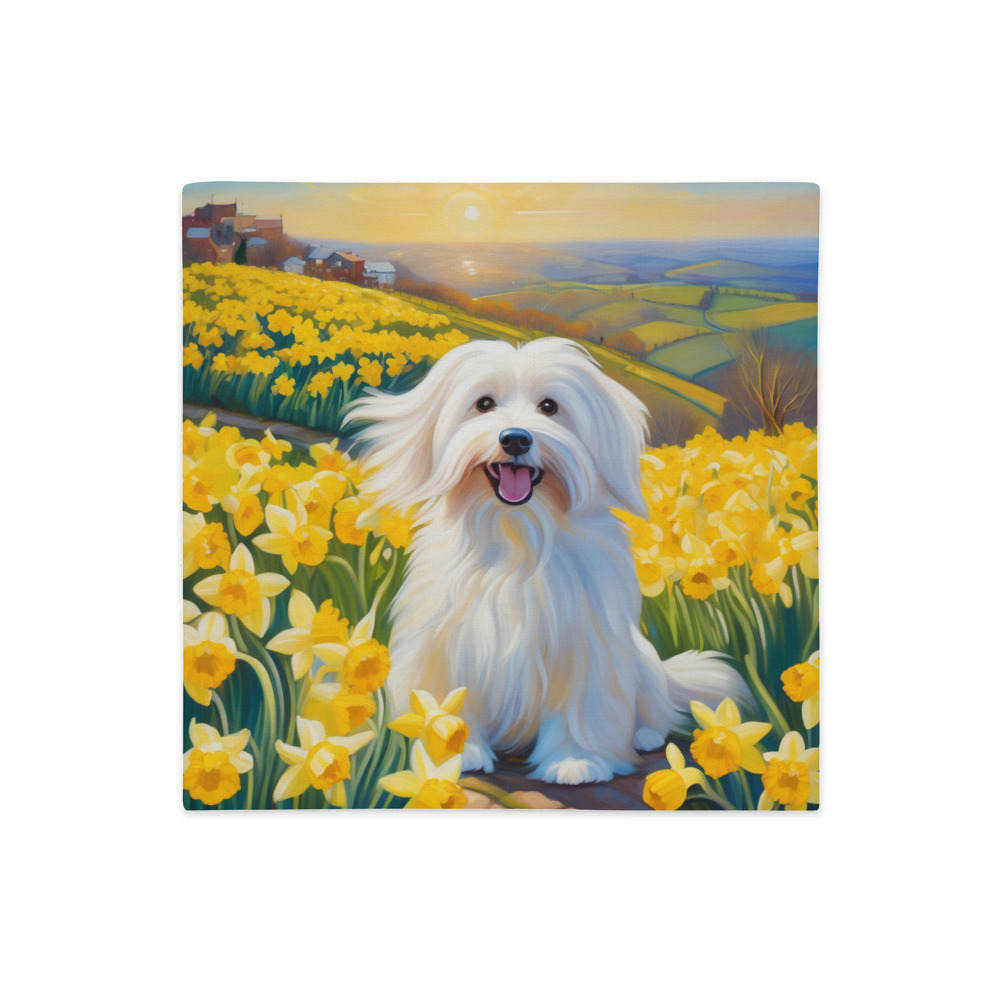 PugMug Custom White Havanese Dog Premium Pillow Case