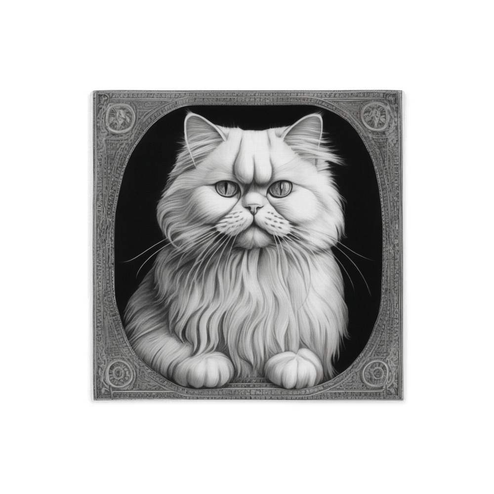 PugMug Custom White Persian Cat Premium Pillow Case