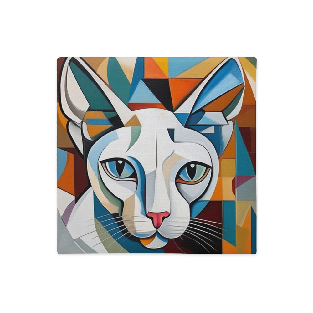 PugMug Custom White Sphynx Cat Premium Pillow Case