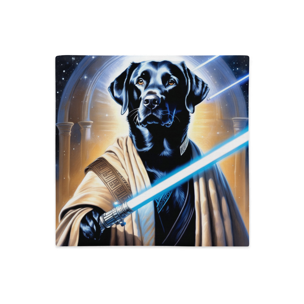 PugMug Custom Black Labrador Retriever Premium Pillow Case