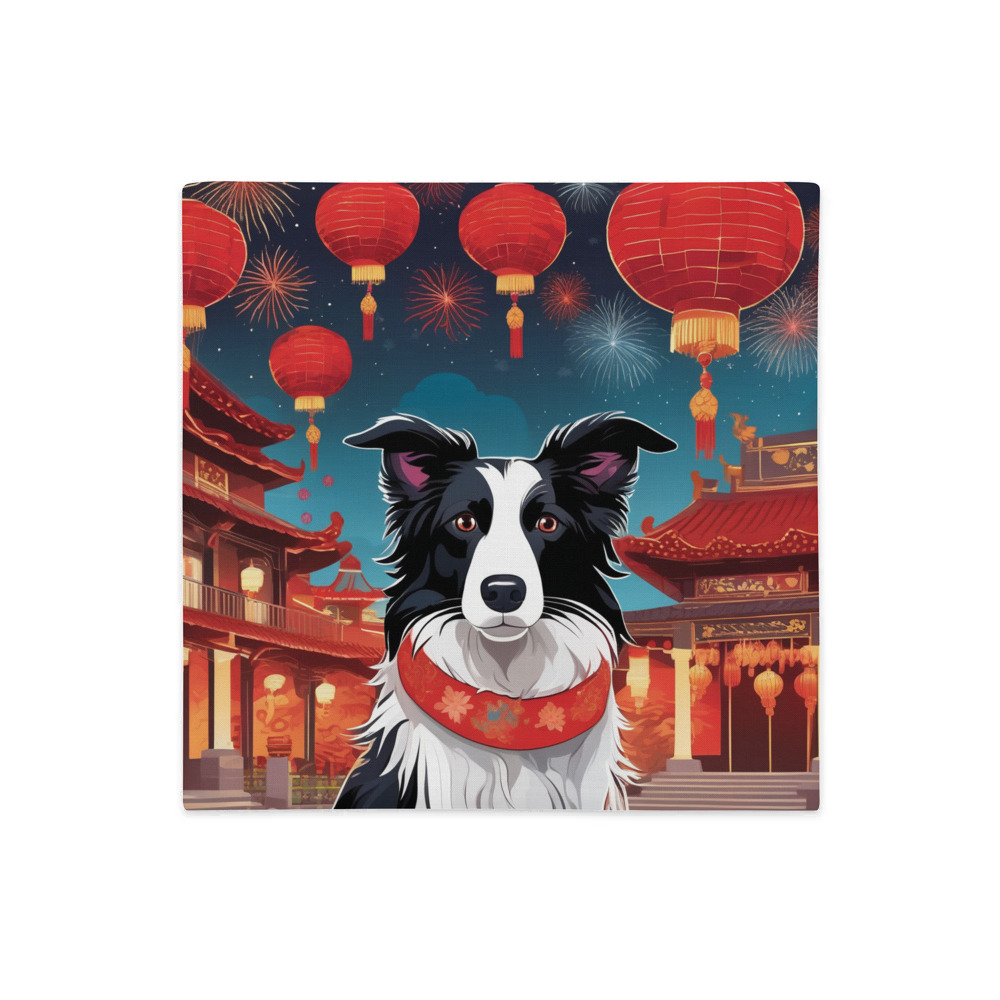 PugMug Custom Border Collie Premium Pillow Case