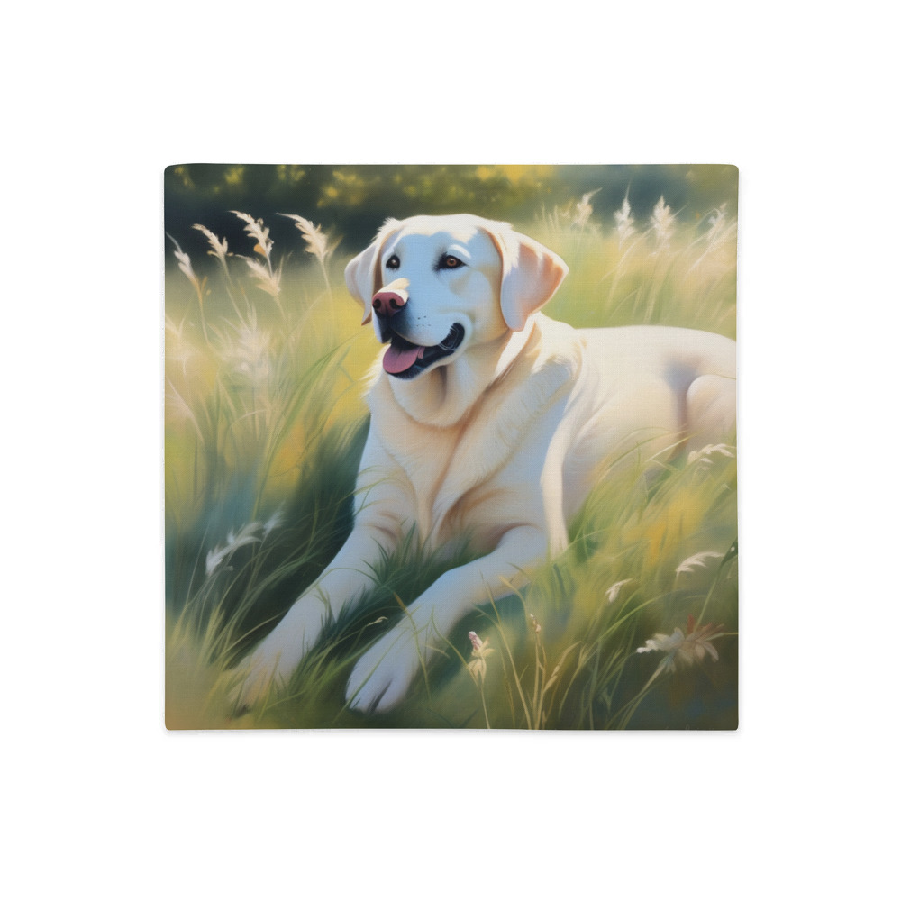 PugMug Custom White Labrador Retriever Premium Pillow Case