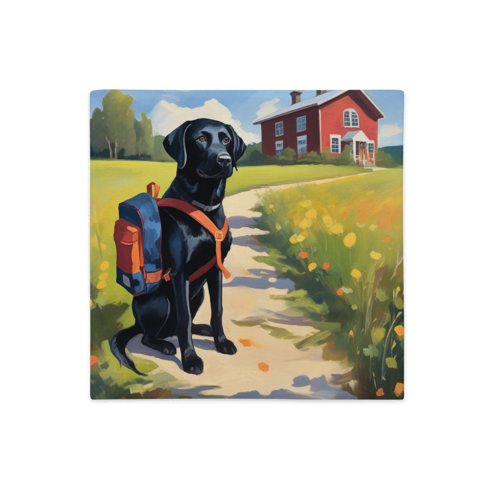 PugMug Custom Black Labrador Retriever Premium Pillow Case