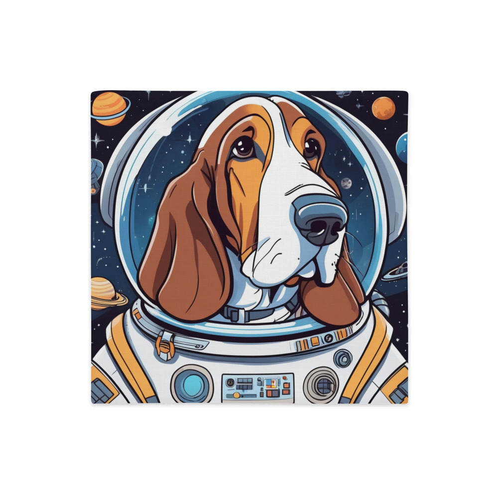 PugMug Custom Basset Hound Premium Pillow Case