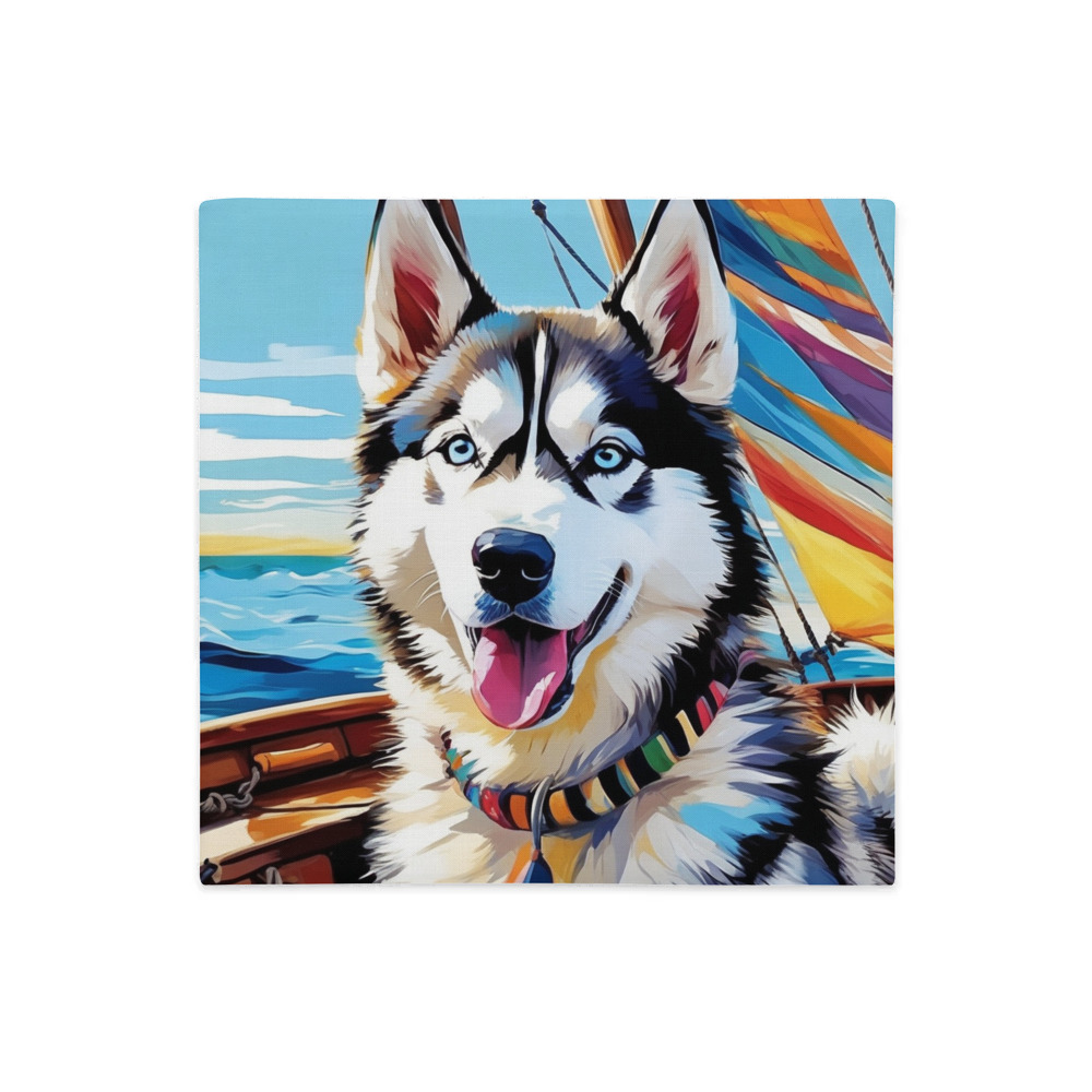 PugMug Custom Siberian Husky Premium Pillow Case