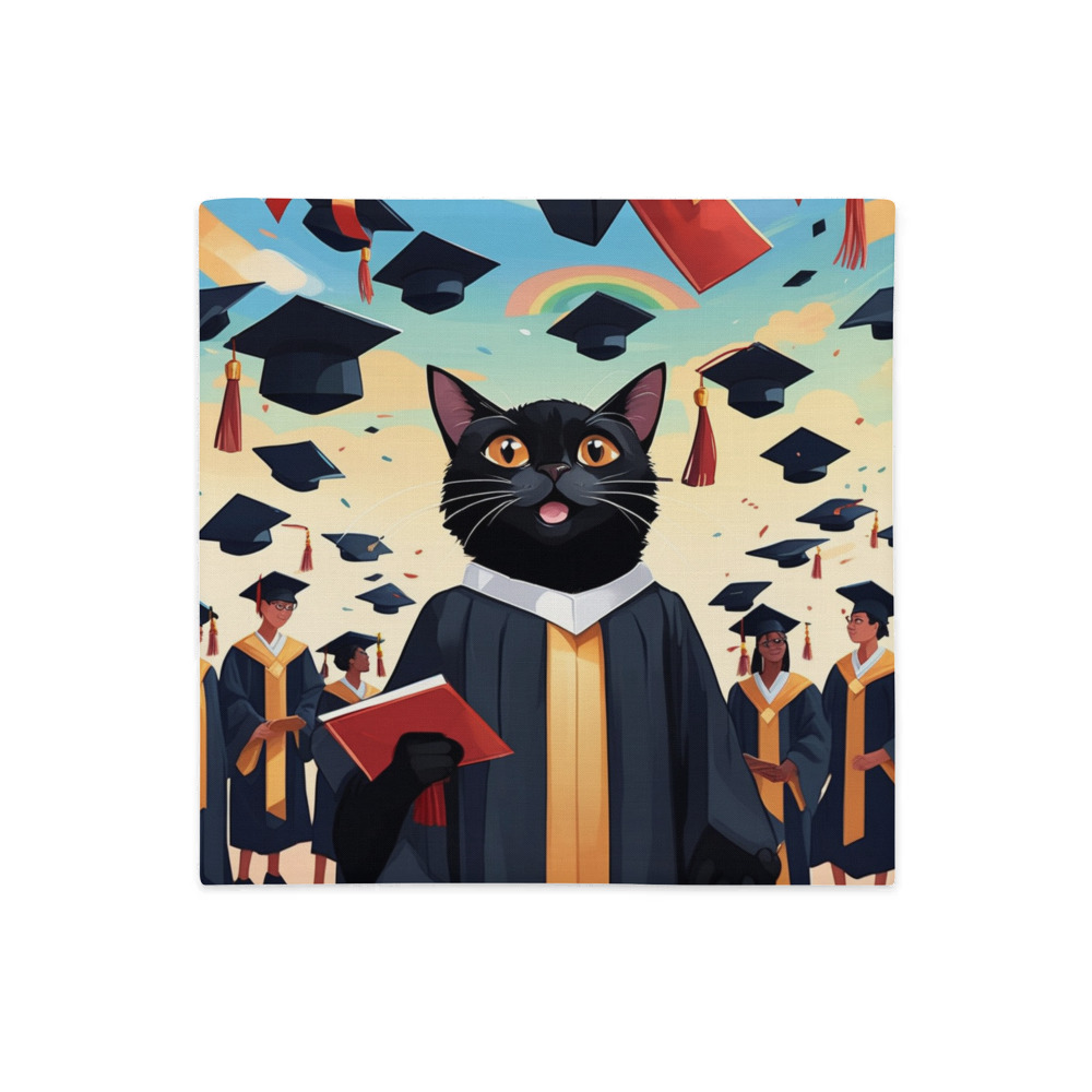 PugMug Custom Black Exotic Cat Premium Pillow Case