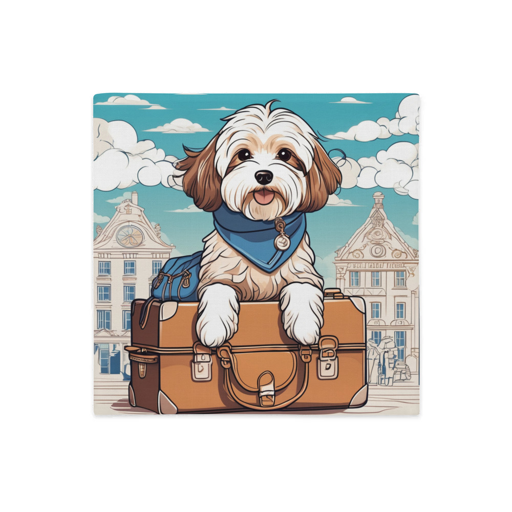 PugMug Custom Tan Havanese Dog Premium Pillow Case