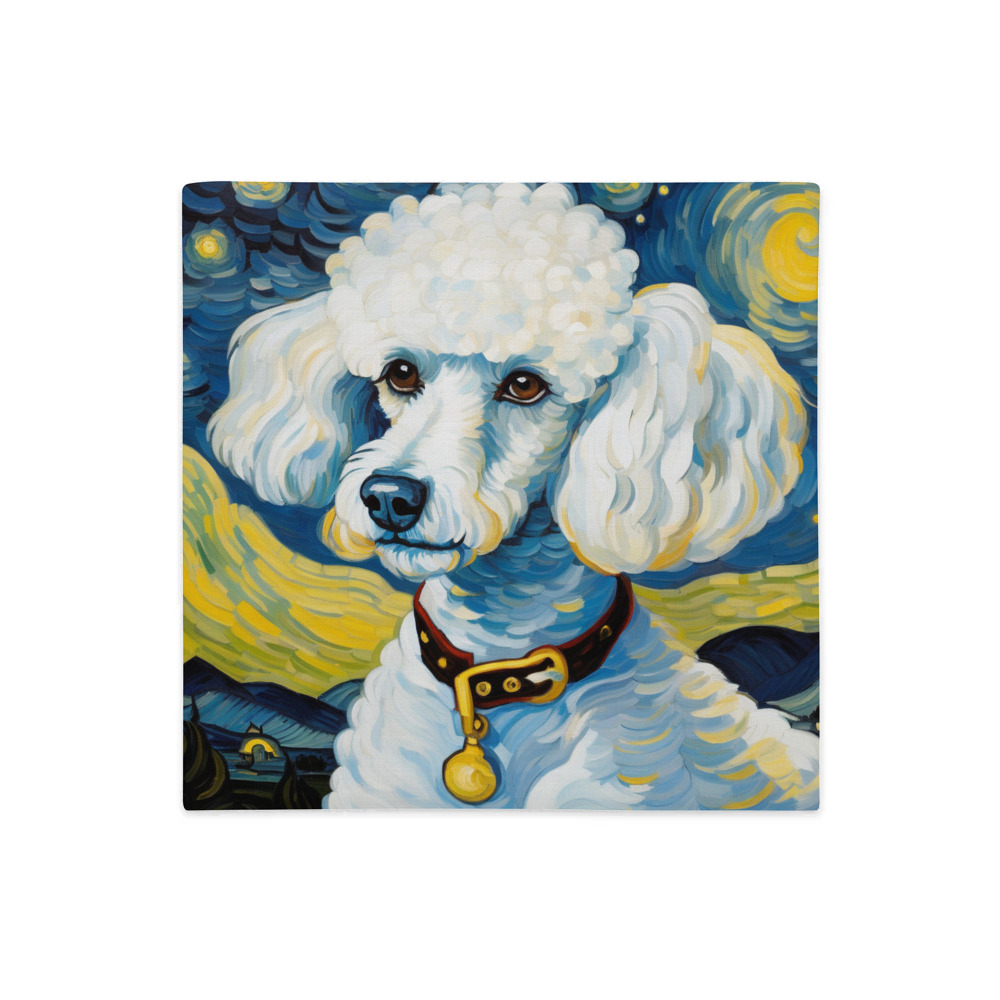 PugMug Custom White Poodle Premium Pillow Case