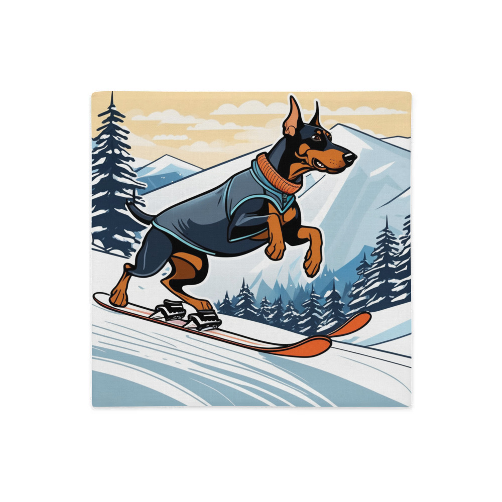 PugMug Custom Doberman Pinscher Premium Pillow Case