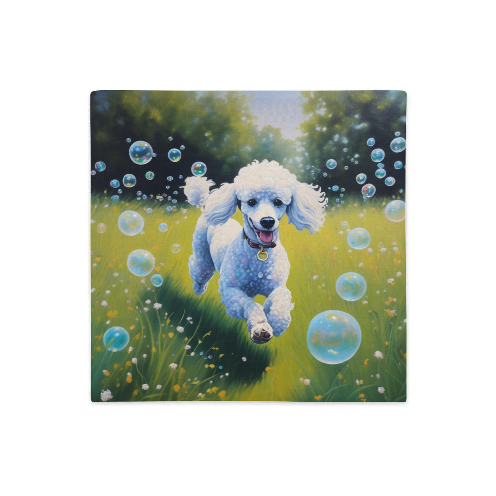 PugMug Custom White Poodle Premium Pillow Case