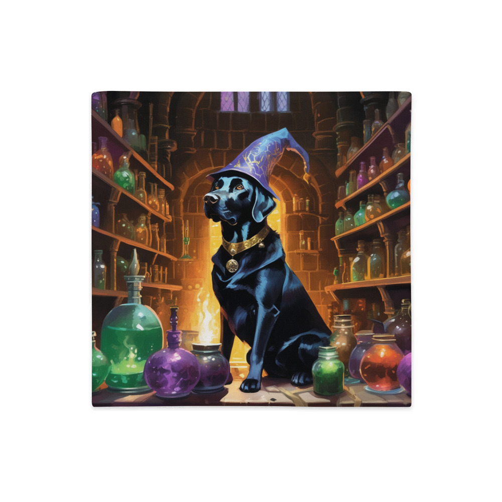 PugMug Custom Black Labrador Retriever Premium Pillow Case