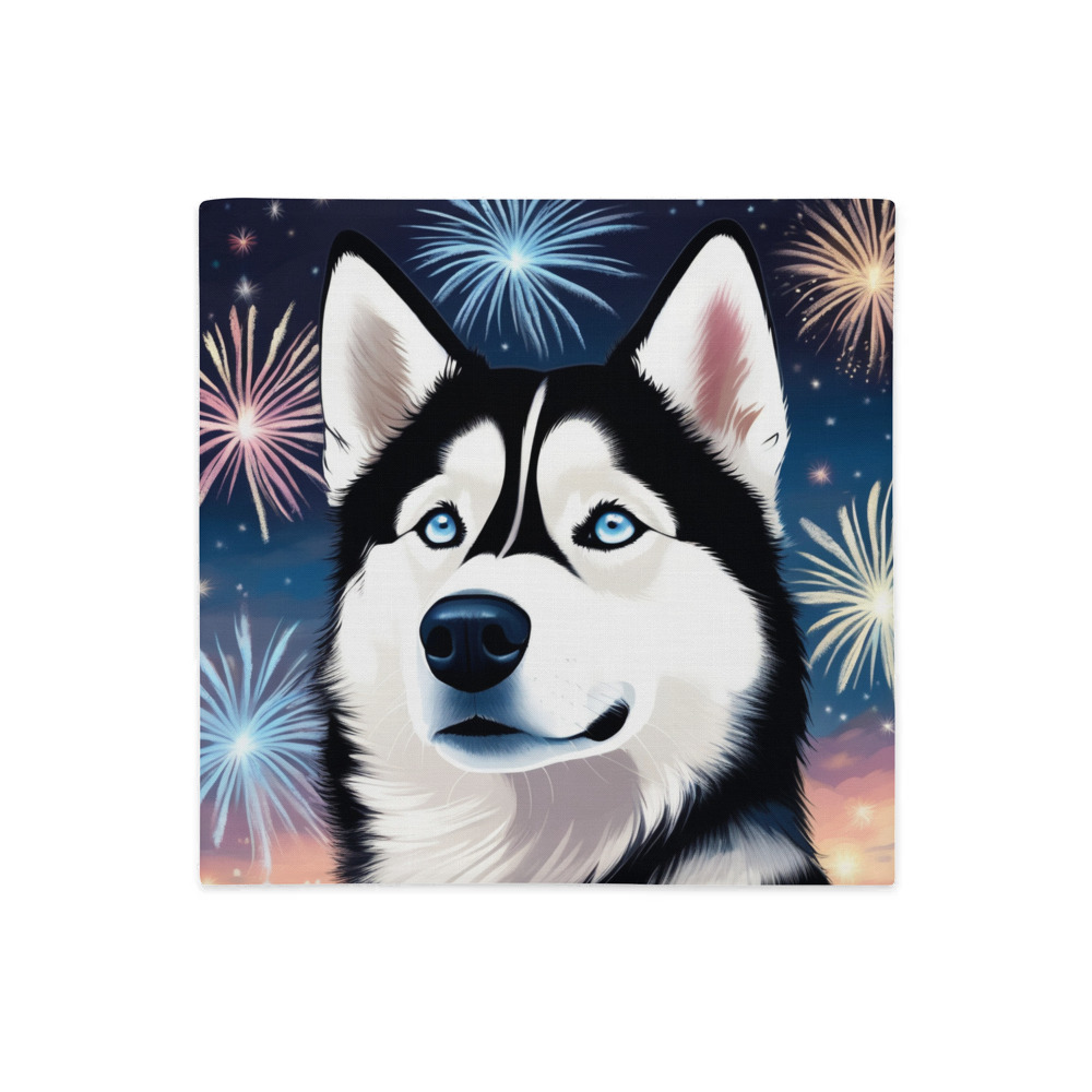 PugMug Custom Siberian Husky Premium Pillow Case