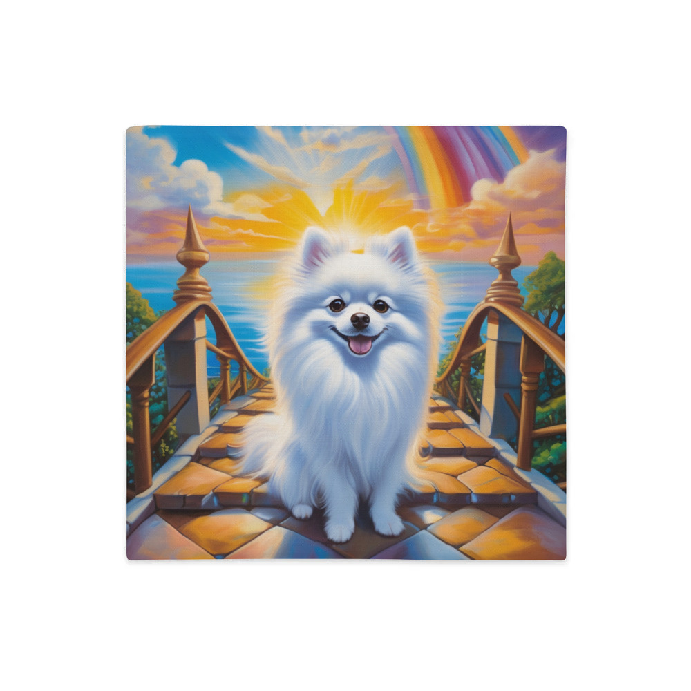 PugMug Custom White Pomeranian Premium Pillow Case