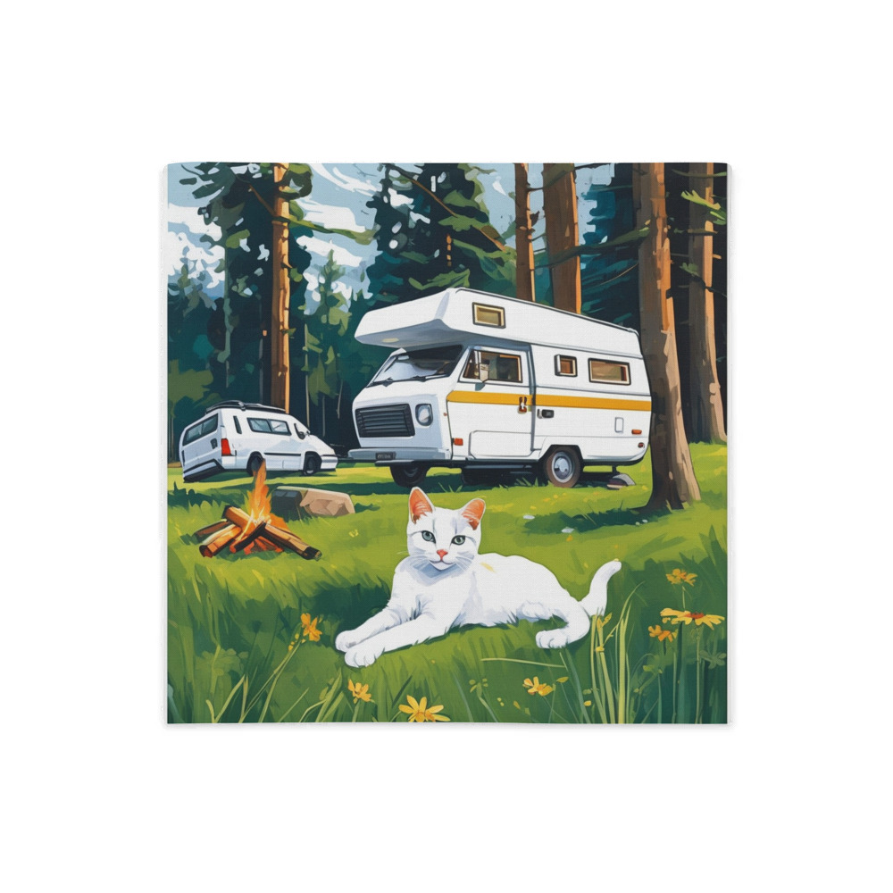 PugMug Custom White Companion Cat Premium Pillow Case