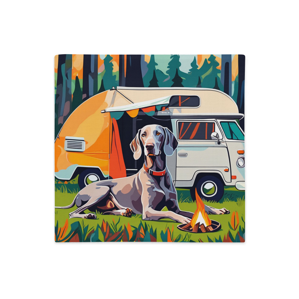 PugMug Custom Weimaraner Premium Pillow Case