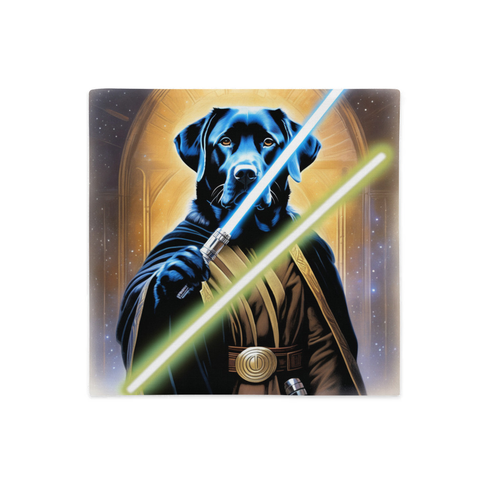 PugMug Custom Black Labrador Retriever Premium Pillow Case