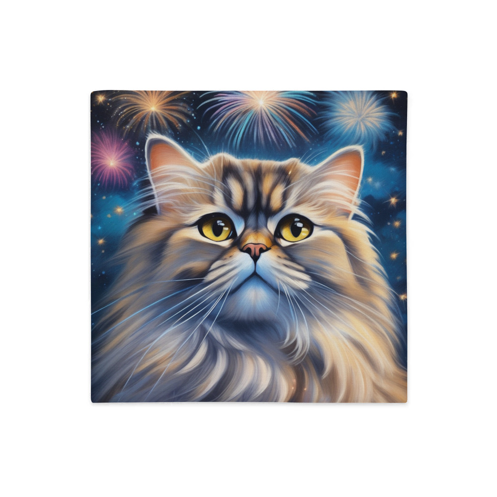 PugMug Custom Tabby Persian Cat Premium Pillow Case