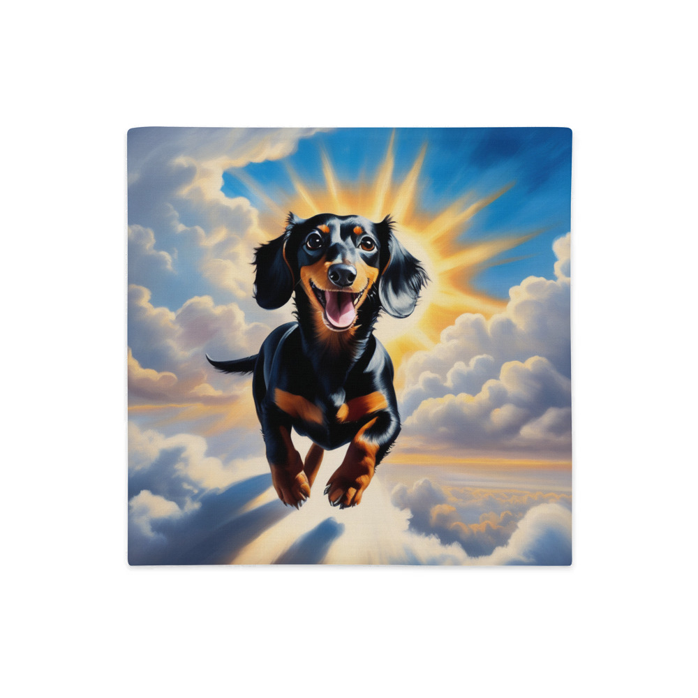 PugMug Custom Black Dachshund Premium Pillow Case