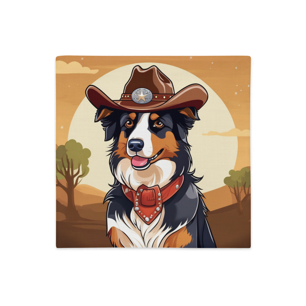 PugMug Custom Australian Shepherd Dog Premium Pillow Case