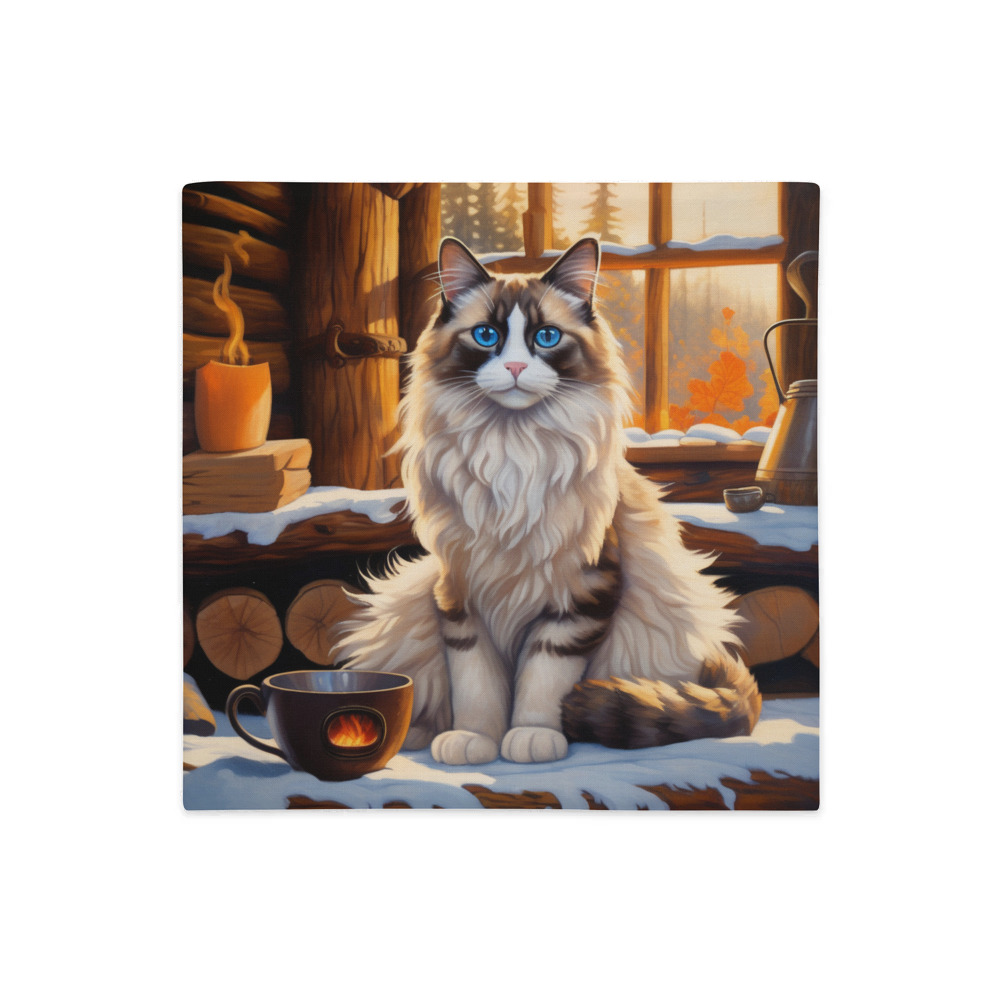 PugMug Custom Tabby Ragdoll Cat Premium Pillow Case
