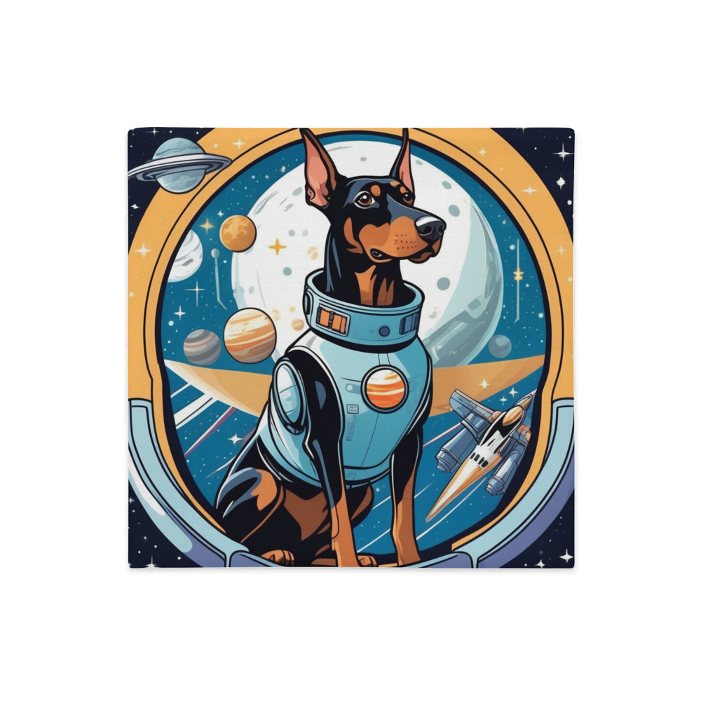 PugMug Custom Doberman Pinscher Premium Pillow Case