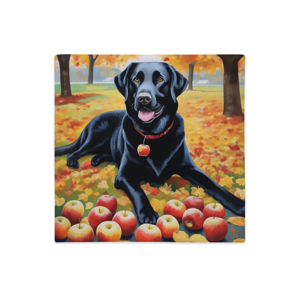 PugMug Custom Black Labrador Retriever Premium Pillow Case