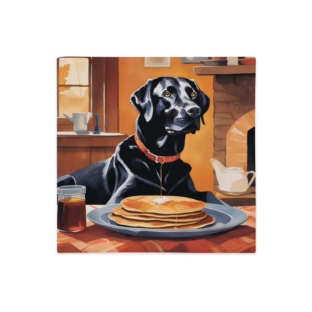 PugMug Custom Black Labrador Retriever Premium Pillow Case