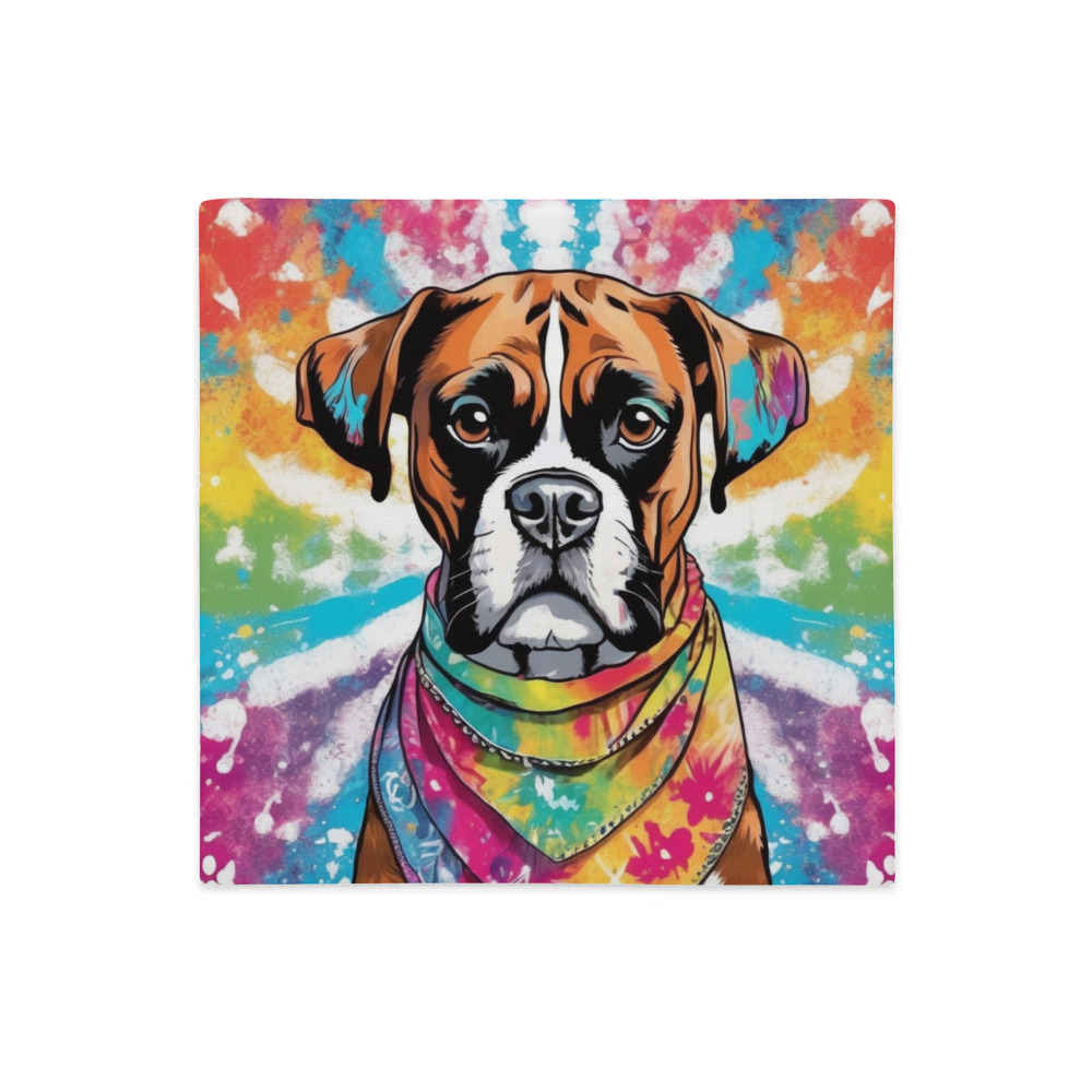PugMug Custom Boxer Dog Premium Pillow Case