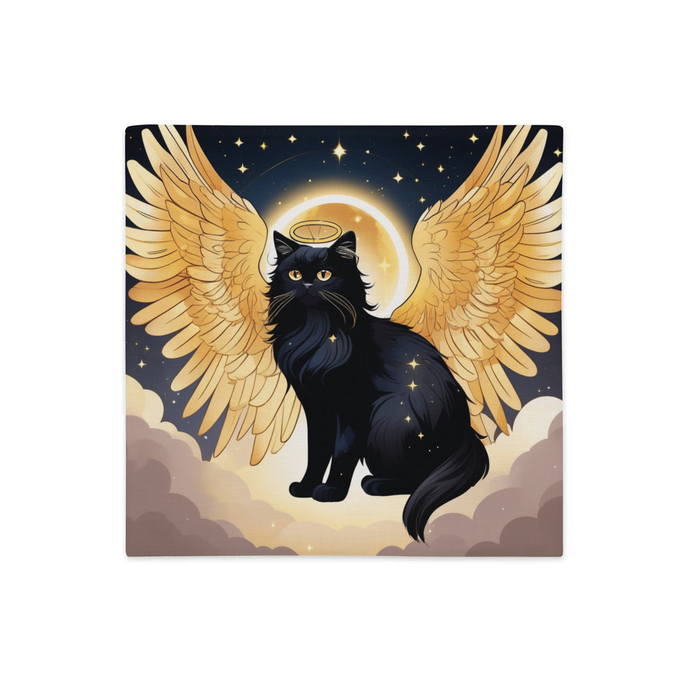 PugMug Custom Black Persian Cat Premium Pillow Case